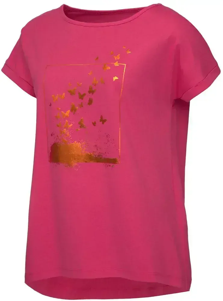 Dámské tričko Loap Bazala tmavě růžové