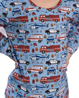 Chlapecké triko Betty mode ZÁCHRANÁŘSKÁ VOZIDLA vel. 92,98,104,128 světle modré