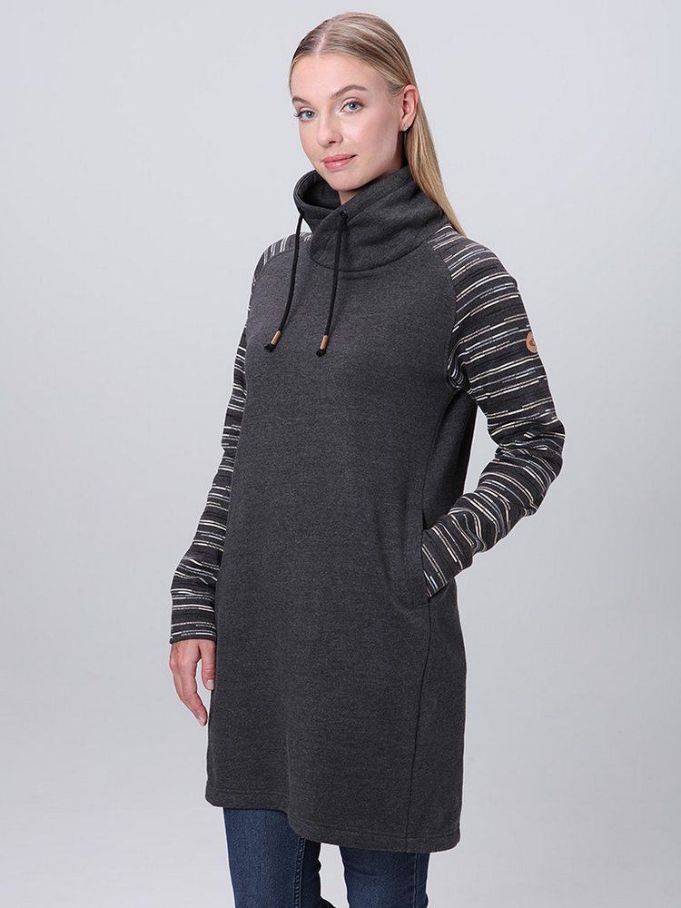 Dámské šaty Loap Ebnera tmavě šedé