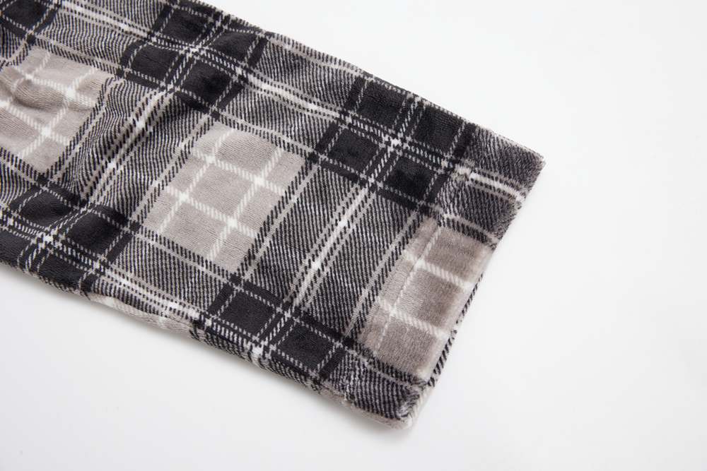 Pánský župan Wolf Z2496 šedý káro