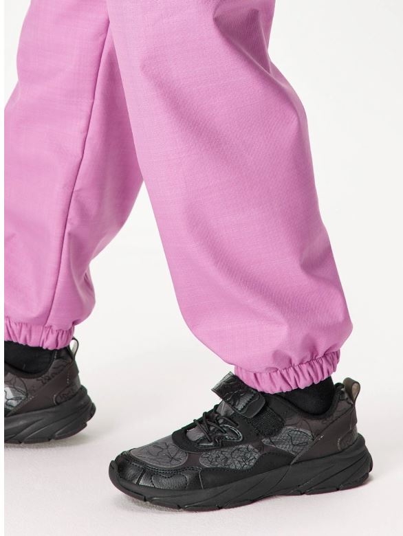 Dívčí zimní kalhoty Unuo s umělým kožíškem (LIGHT) lila