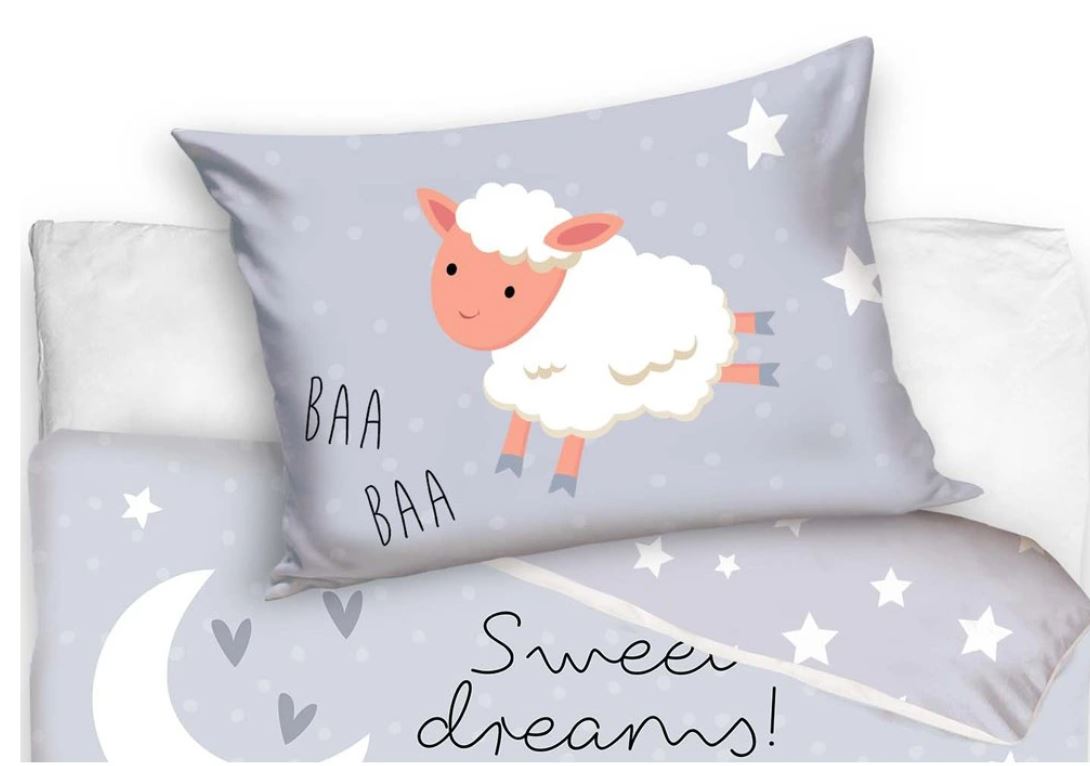 Povlečení do postýlky ovečky Sweet Dreams 100x135/40x60 cm