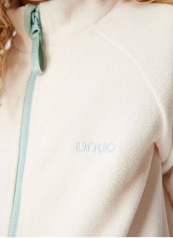 Dívčí fleecová mikina Unuo smetanová 