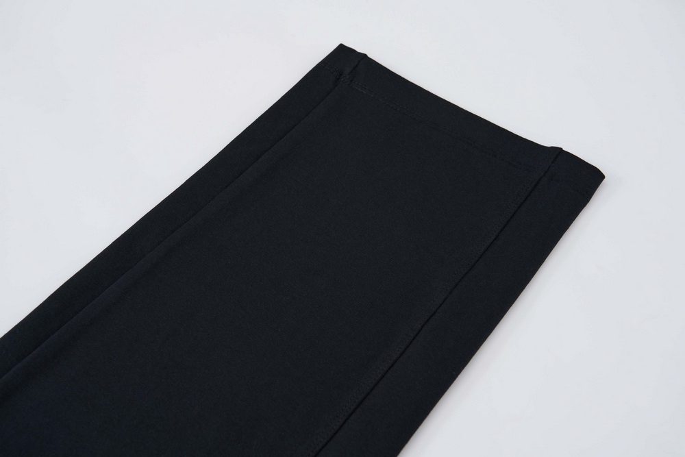 Dámské tepláky Wolf s elastanem T2571A černé s barevným pasem