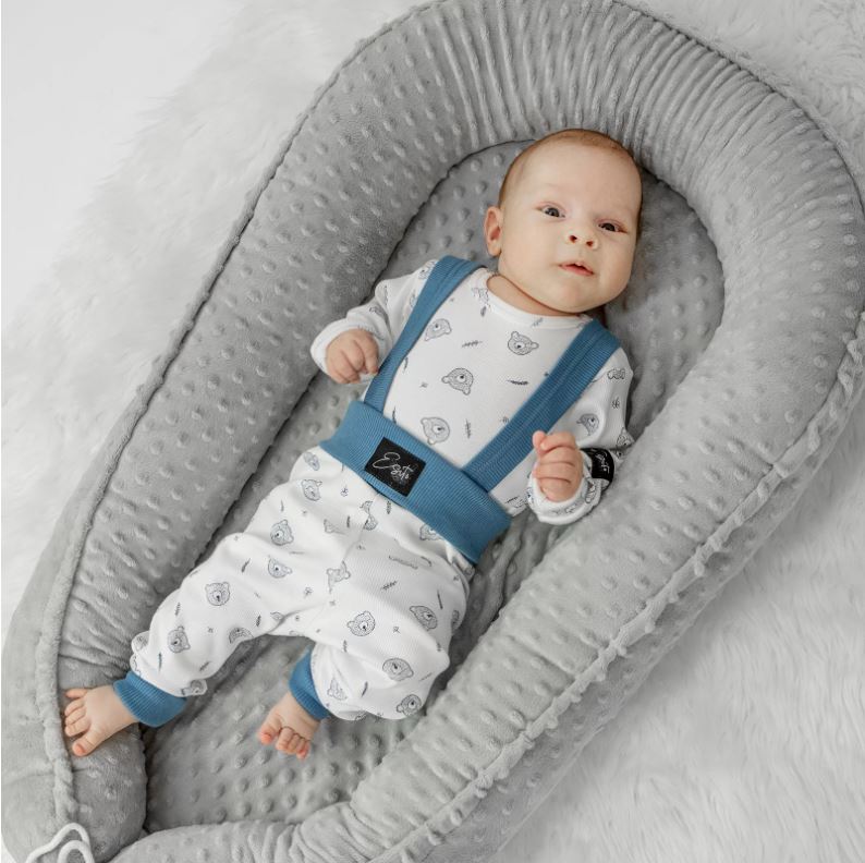 Rostoucí žebrované tepláčky Esito s kšandami BEAR