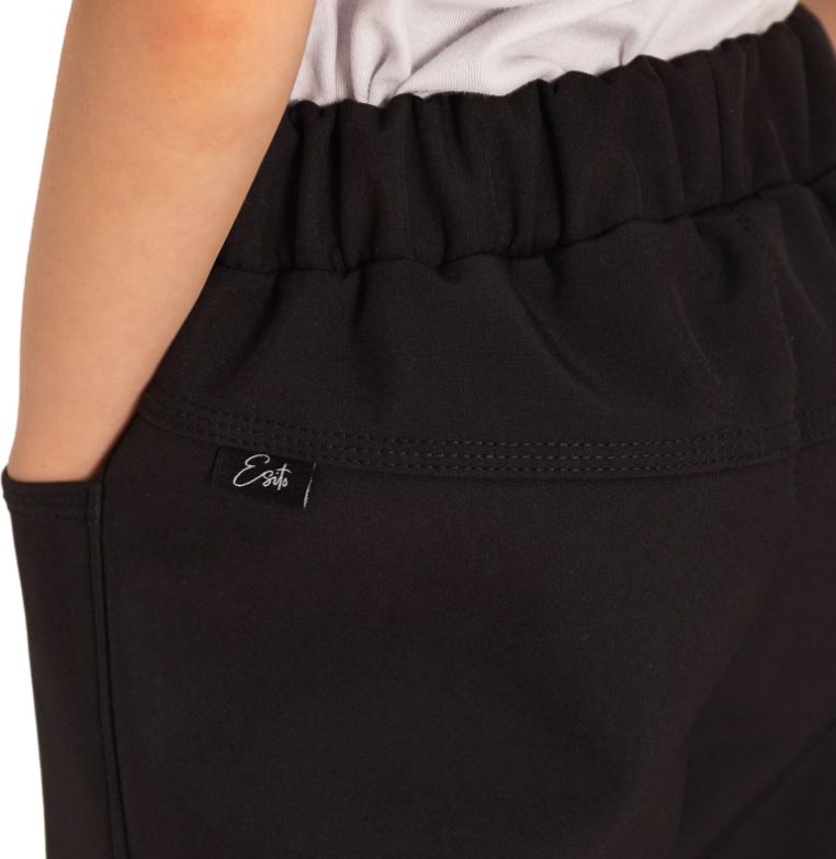 Dětské softshellové kalhoty Esito s fleecem DUO černé