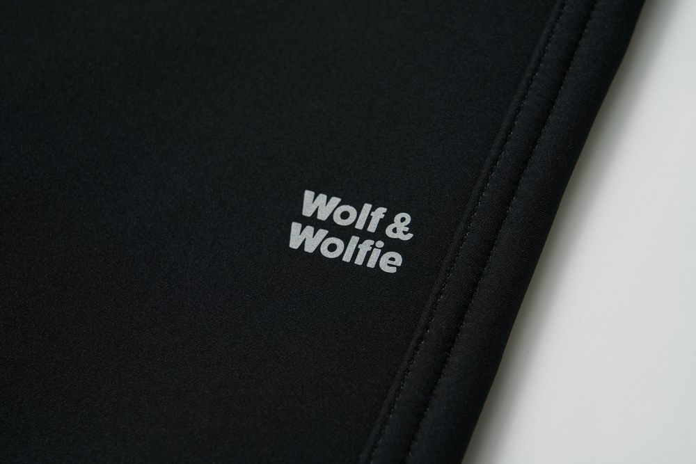Dívčí softshellové kalhoty Wolf & Wolfie s fleecem B2593 - černé s růžovými zipy