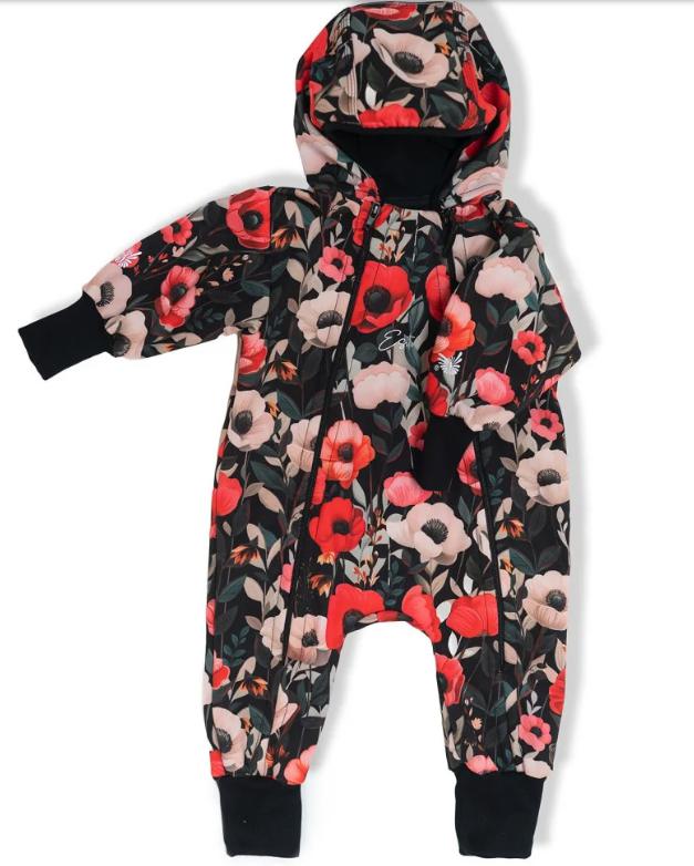 Rostoucí softshellová kombinéza Esito s fleecem VLČÍ MÁKY