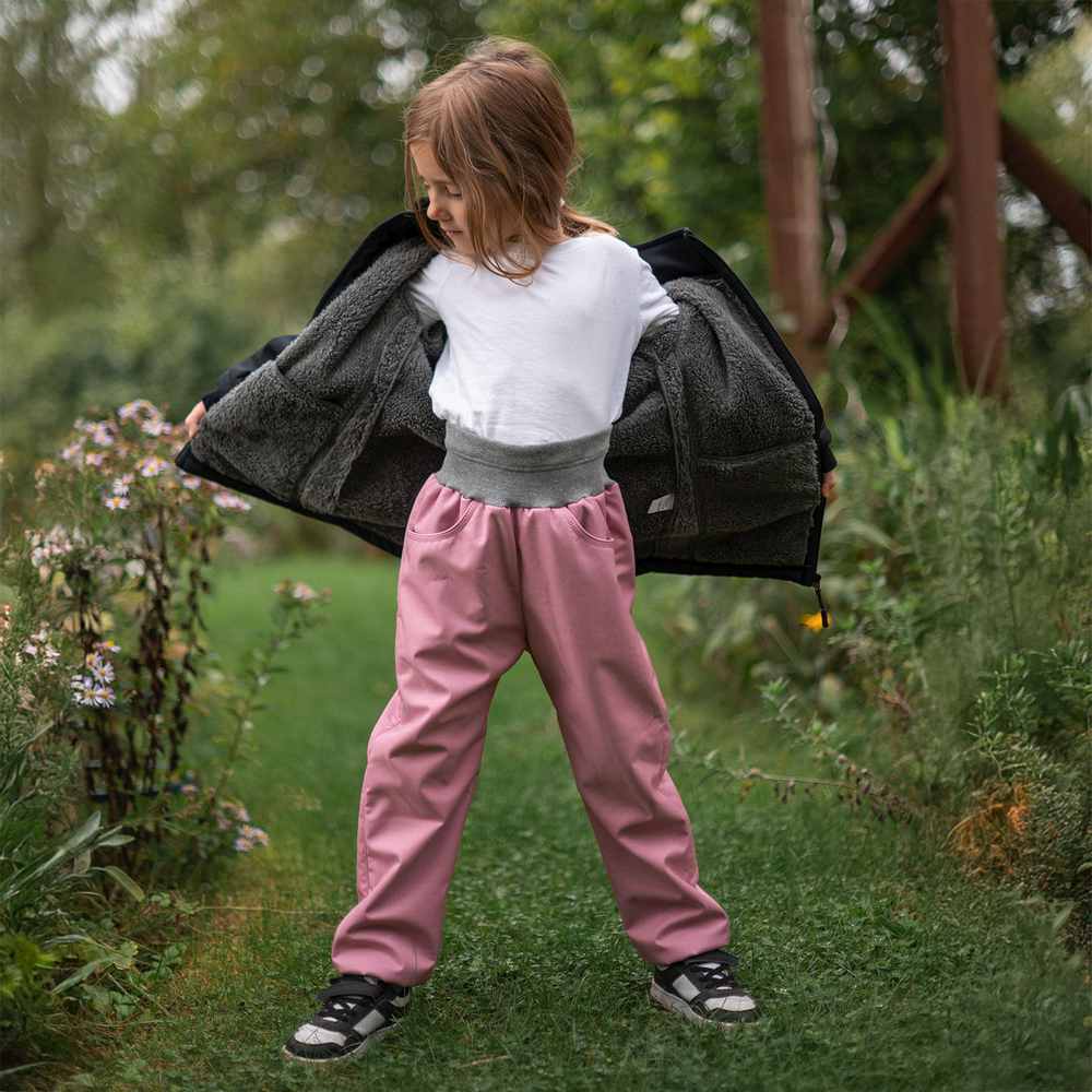 Dívčí zimní kabát Esito s umělým kožíškem černý