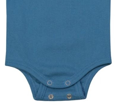 Dětské rostoucí body Esito vel. 56/62-92/98 žebrované tyrkysové