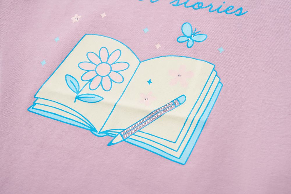 Dívčí tričko Wolf & Wolfie S2611B lila