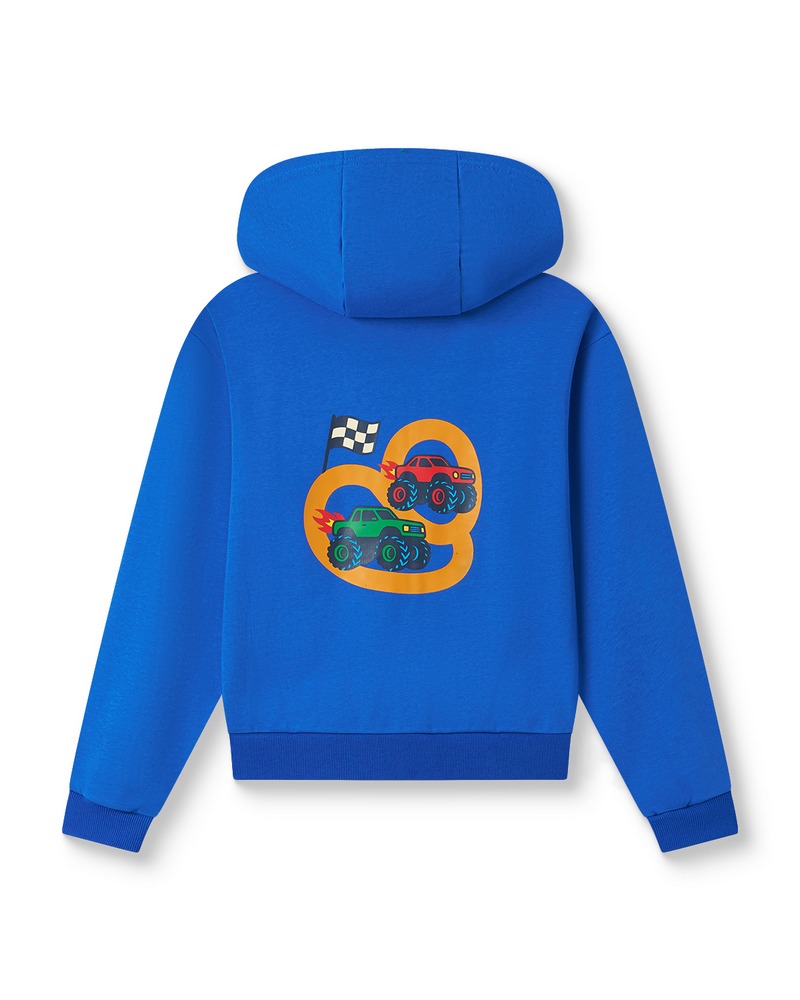 Chlapecká mikina Wolf & Wolfie M2651 s kapucí - modrá