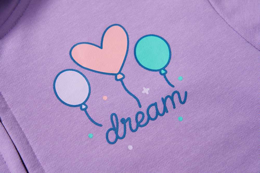 Dívčí mikina Wolf & Wolfie M2653 sv. fialová