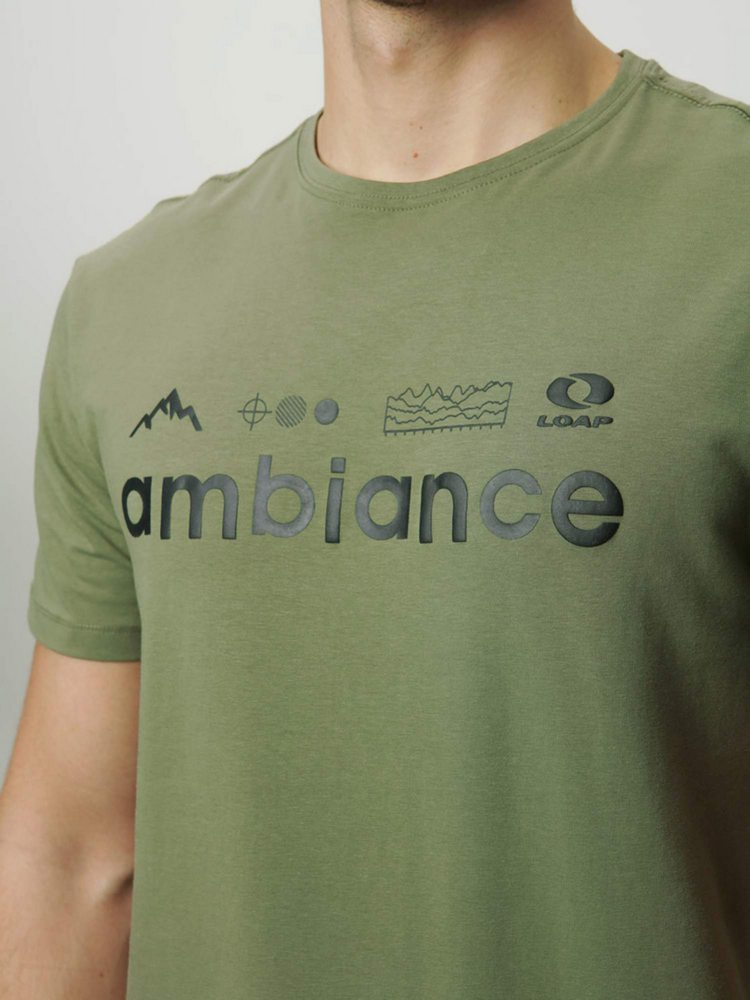 Pánské tričko Loap Alois khaki