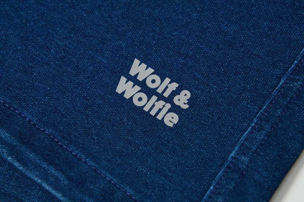 Pánské kraťasy Wolf & Wolfie T2635 imitace rifloviny modré