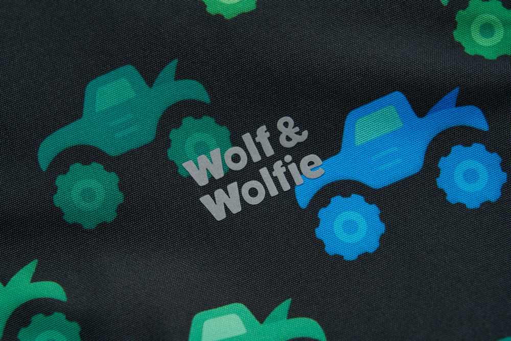 Chlapecká podzimní/jarní bunda Wolf & Wolfie B2661b vel. 104-134 černá auta