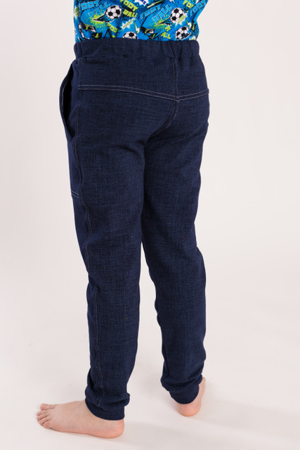 Chlapecké kalhoty - imitace rifloviny vel. 92-152 modré denim