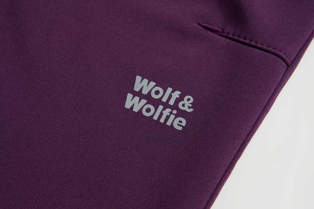 Dívčí softshellové kalhoty Wolf & Wolfie s fleecem B2699B fialové