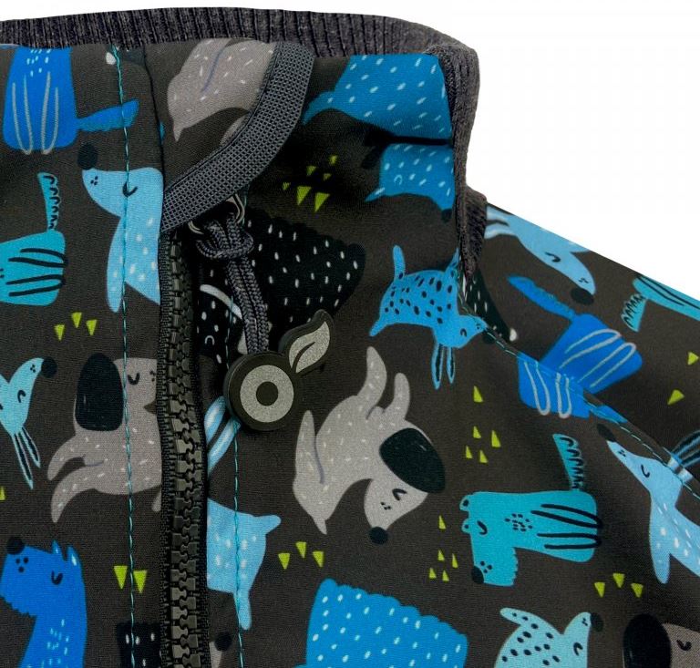 Chlapecká softshellová vesta s fleecem pejsci