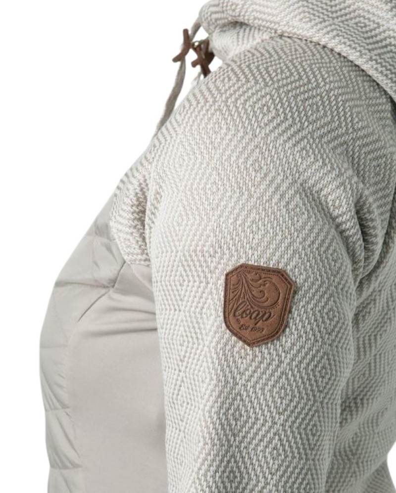 Dámská prodloužená mikina Loap Gaelin vel. S-XL béžová