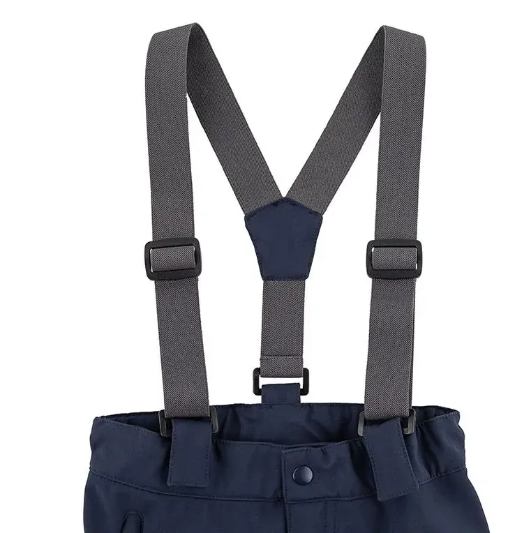 Dětské lyžařské softshellové kalhoty Loap Lomec tmavě modré