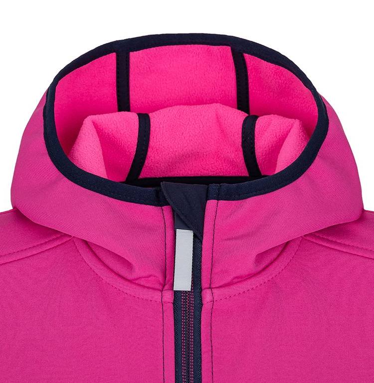 Dívčí softshellová bunda Loap Lomesi vel. 116 modrá s růžovou