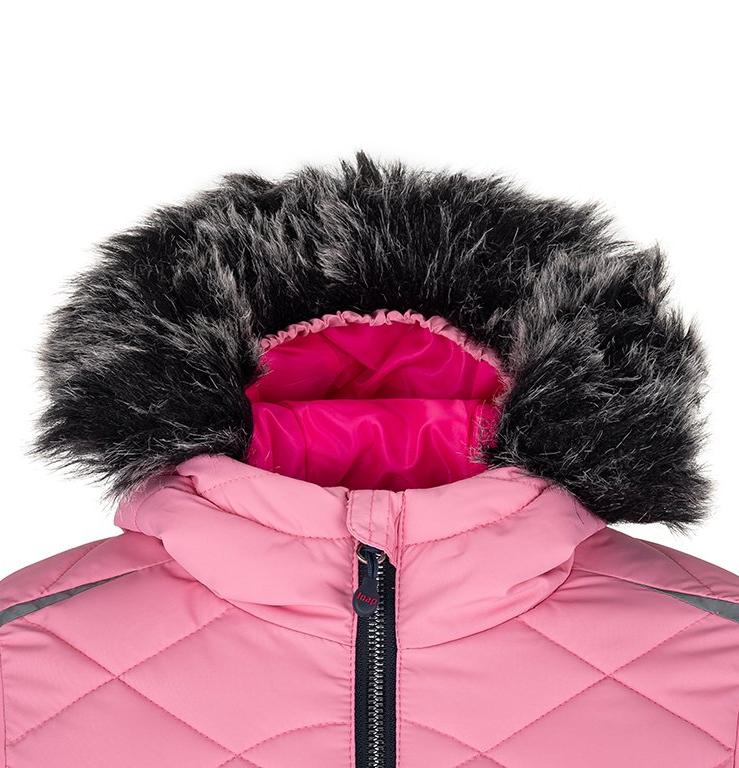 Dívčí lyžařská zimní bunda Loap Fully vel. 128,152 růžová