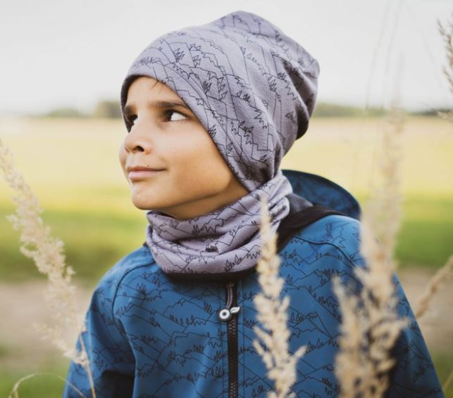 Fleecová čepice Unuo šedá HORY dětská