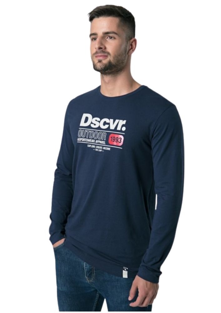 Pánské triko Loap Alarm modré