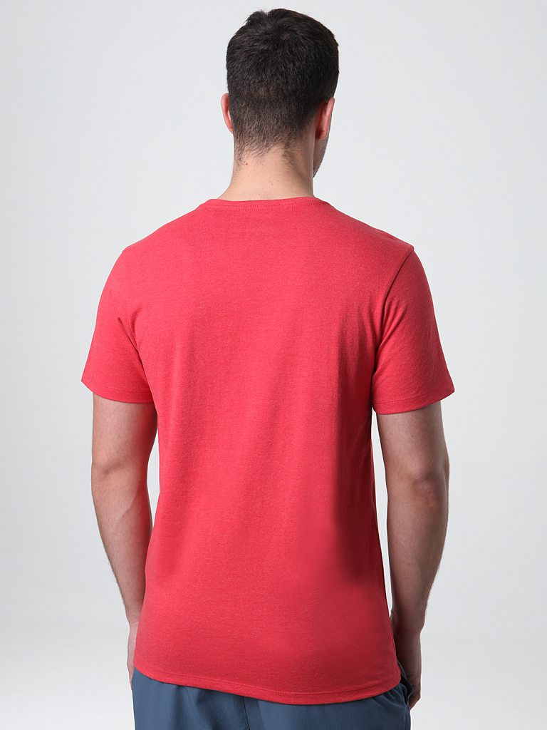 Pánské tričko Loap Berden červené žíhané