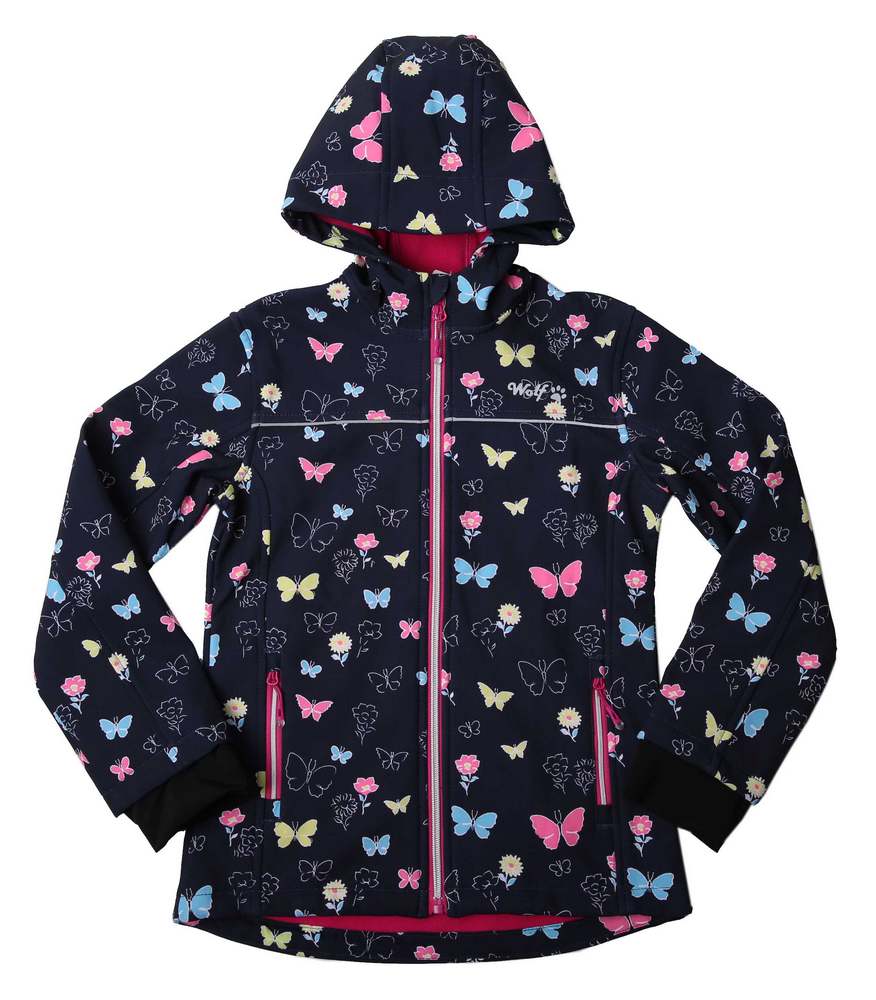 Dívčí softshellová bunda Wolf B2266 tmavě modrá