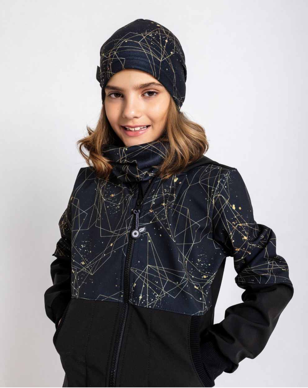 Dívčí fleecová čepice Unuo šperky