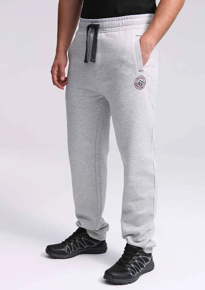 Pánské tepláky Loap Ednik šedé (nohavice dole rovná)