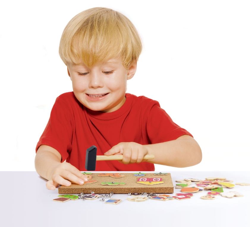 Dřevěná zatloukačka - farma 