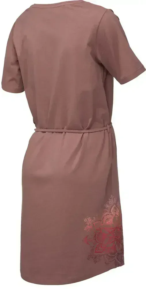 Dámské šaty Loap Abzoka vel. S-XL tmavší odstín fialovohnědý