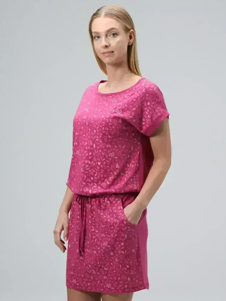 Dámské šaty Loap Aslaris tmavě růžové