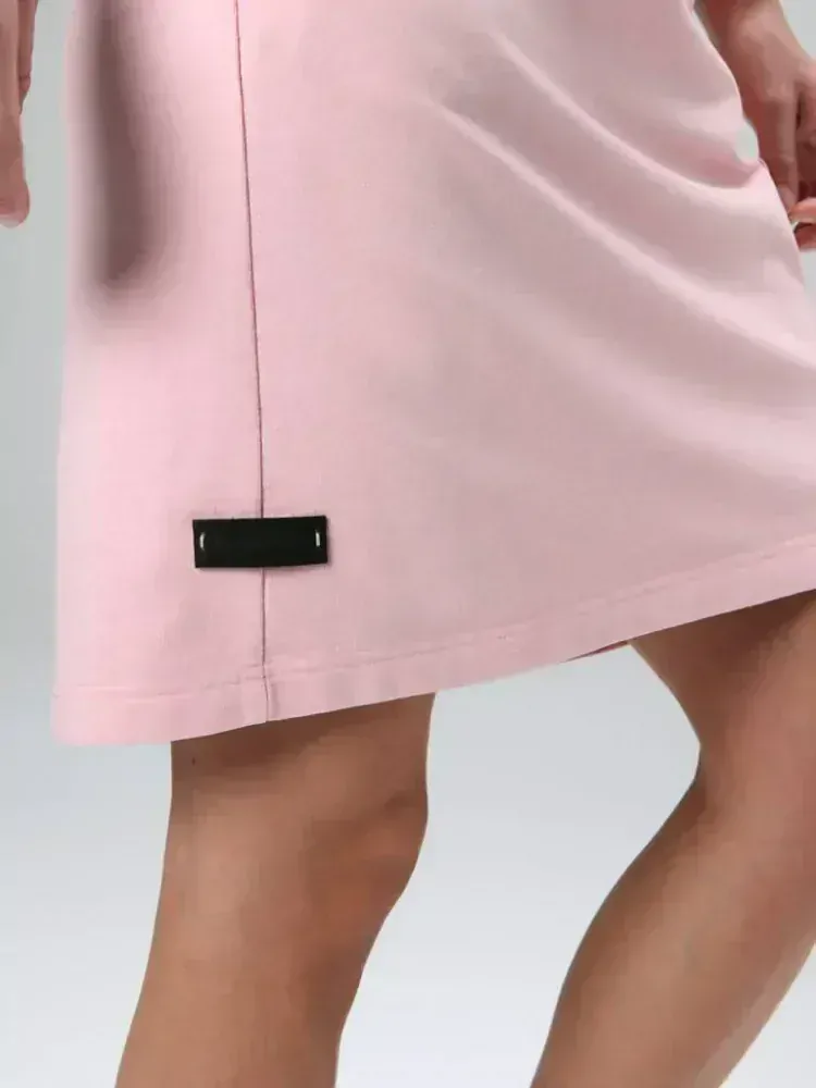 Dámské šaty Loap Denda z teplákoviny růžové