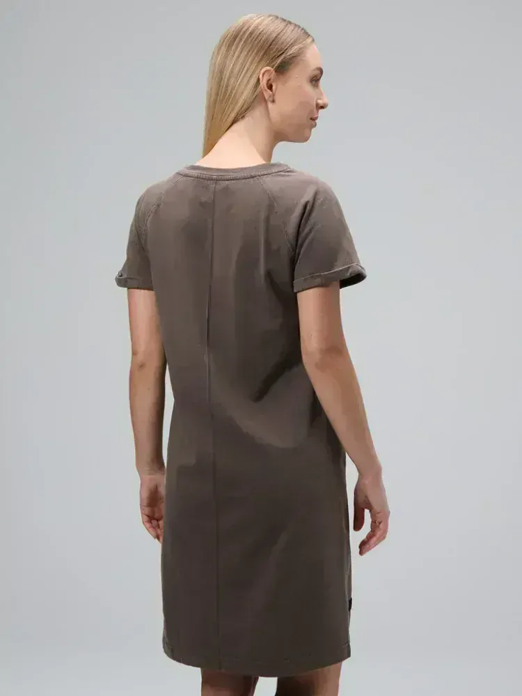 Dámské šaty Loap Denda z teplákoviny šedé