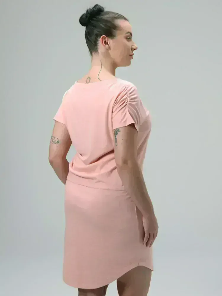 Dámské šaty Loap Bugatela vel. S-XL růžové