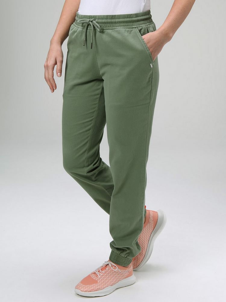 Dámské bavlněné kalhoty Loap Digama vel. S,XL,XXL zelené