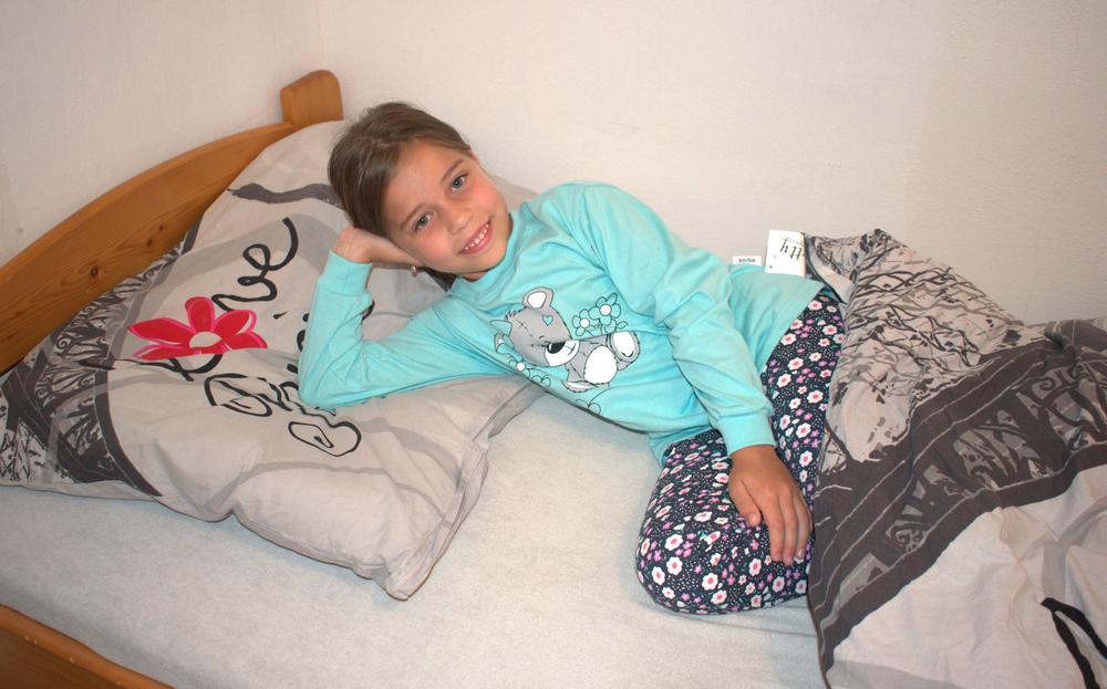 Dívčí pyžamo Betty Mode modré s medvídkem