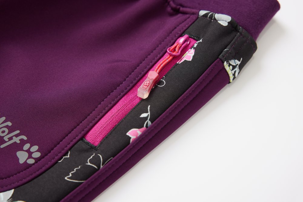 Dívčí softshellové kalhoty Wolf s fleecem B2491 tmavě modré