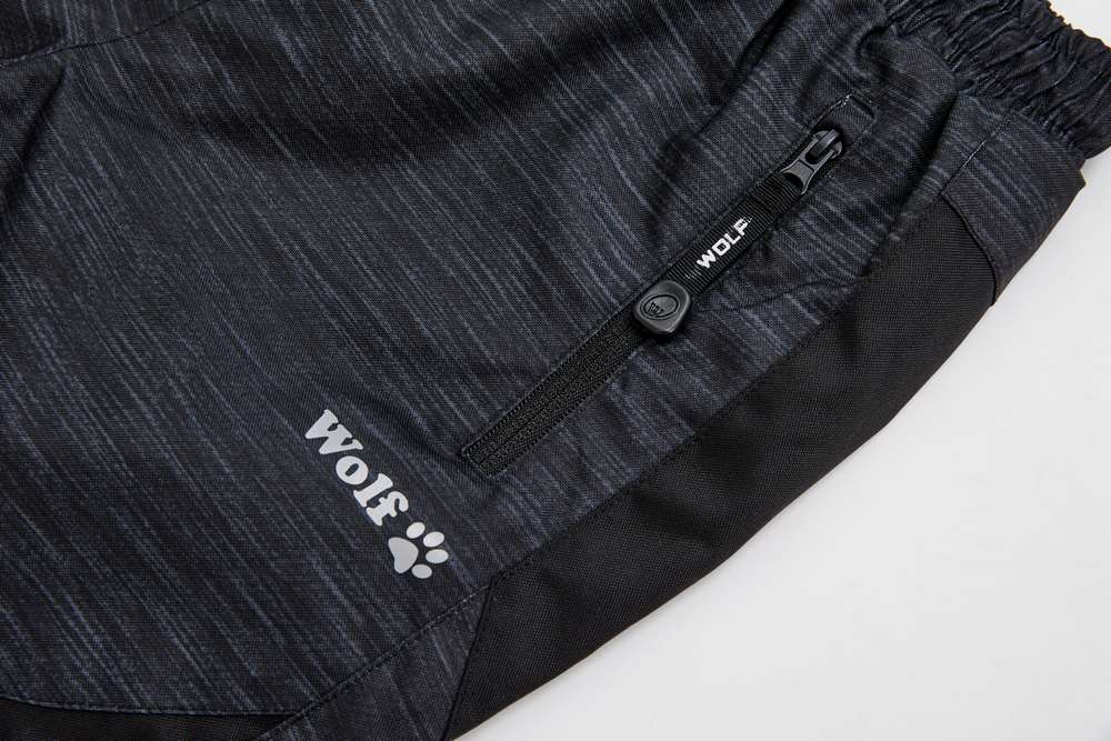 Dětské zimní kalhoty Wolf s fleecem B2470 šedý melír žíhaný PRO HUBEŇOURY