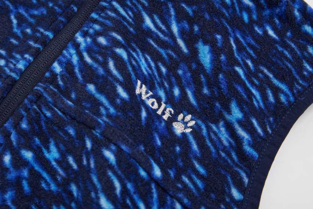 Fleecová chlapecká vesta Wolf B2445 vel. 104,110,134 tmavě modrá