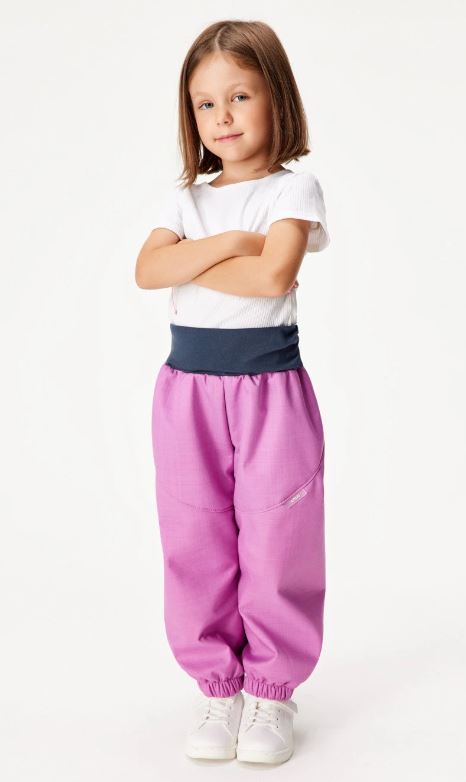 Zimní kalhoty Unuo s umělým kožíškem (LIGHT) lila