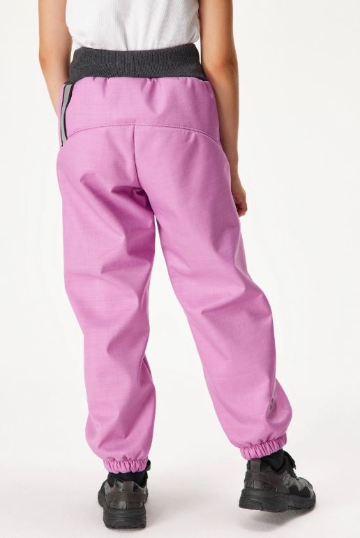 Dívčí zimní kalhoty Unuo s umělým kožíškem (LIGHT) lila