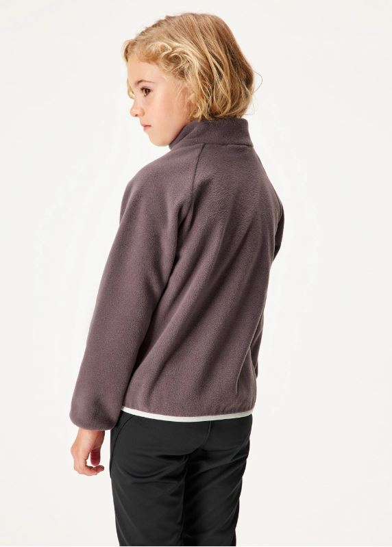 Dívčí fleecová mikina Unuo hnědá