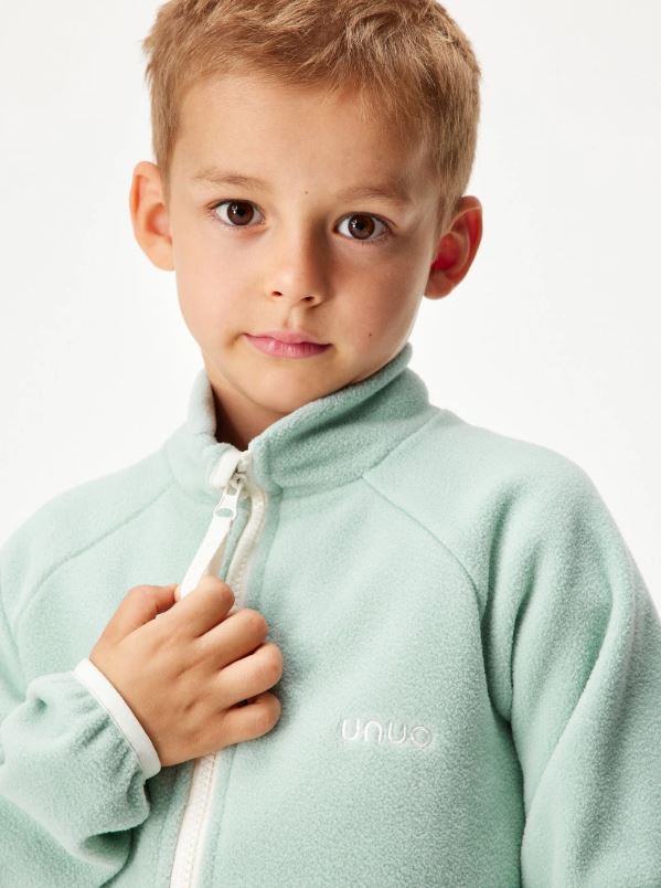 Dětská fleecová mikina Unuo mint