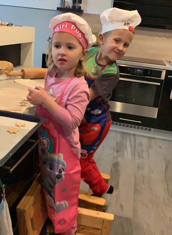Dívčí kuchařská sada - zástěra a kuchařská čepice Paw Patrol