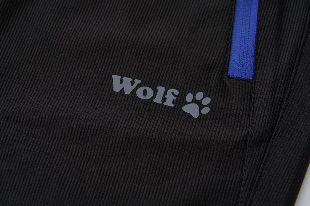 Chlapecké manšestrové kalhoty Wolf T2551 černé s černými zipy